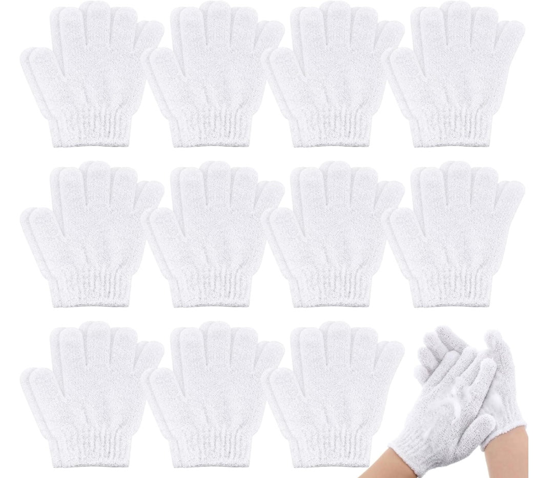 Exfoliating gloves